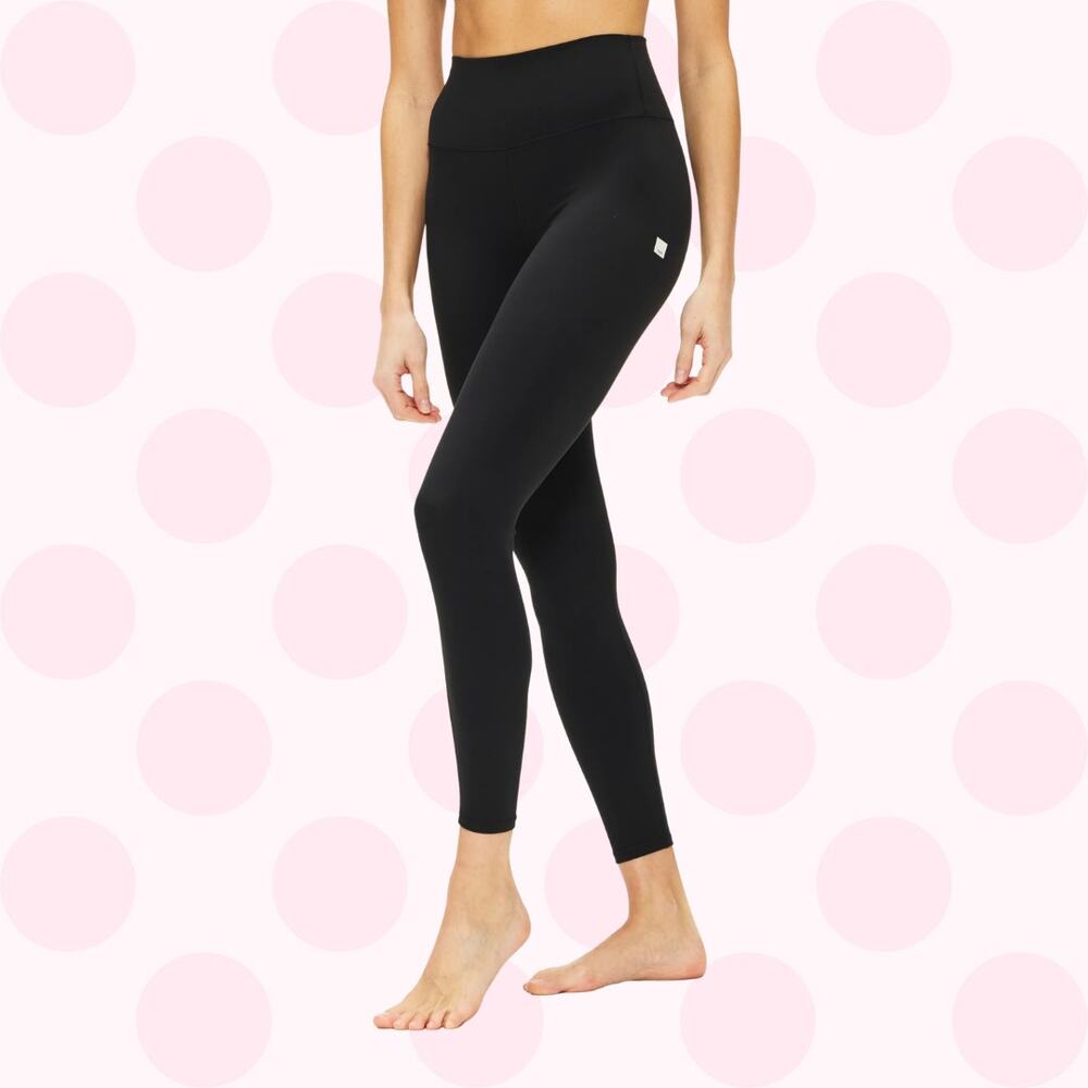 Vuori AllTheFeels Black High-Rise Leggings Short Length Size Large